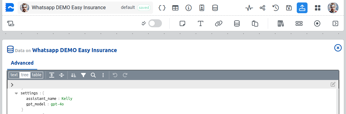 Template Data Structure