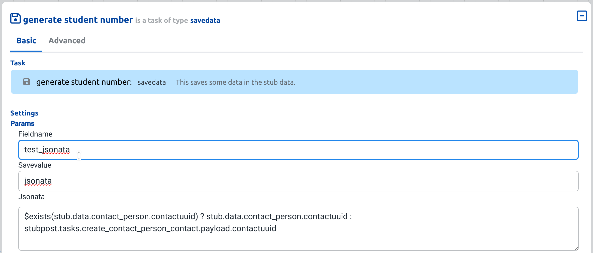 Edit task modal