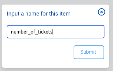 field number of tickets