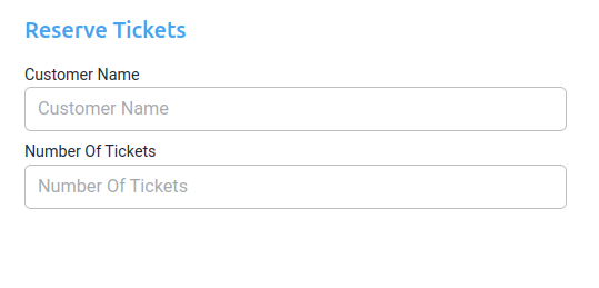 reserve ticket form