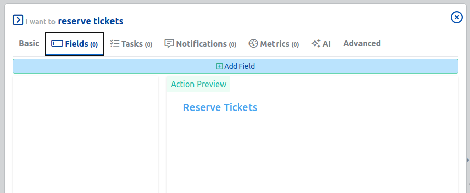 reserve tickets fields